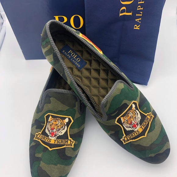 Polo Ralph Lauren Other - Ralph Lauren Camouflage Sport Suede Slippers